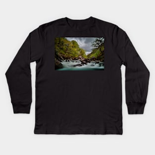 ABERGLASLYN GORGE Kids Long Sleeve T-Shirt